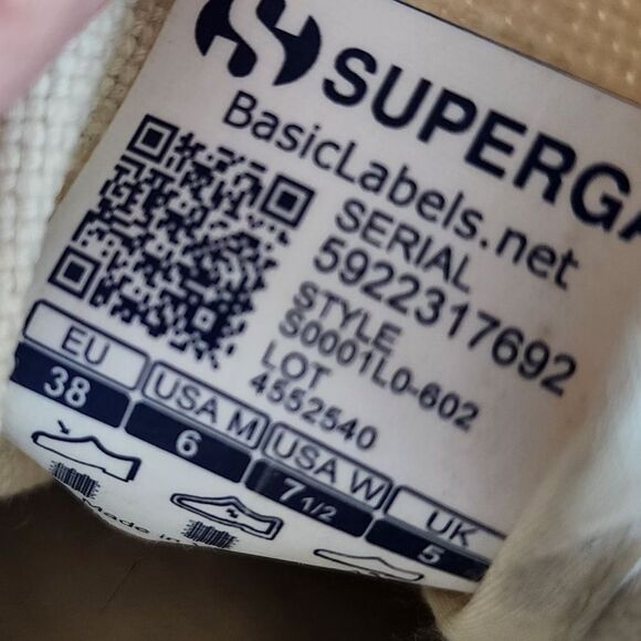 Superga Cream Canvas Sneakers - Picture 6 of 6